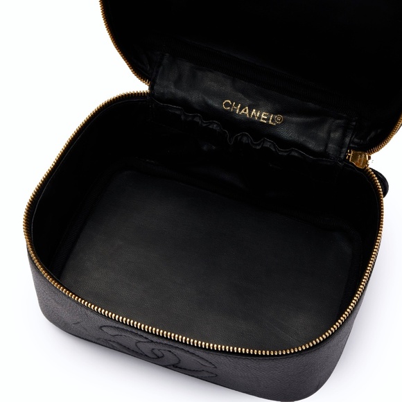 CHANEL Cosmetics Bag Caviar Skin Black - Picture 9 of 12